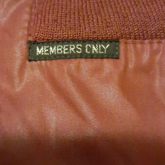 Members Only Jacket Vintage Burnt Orange/Red - Picture 4 of 4